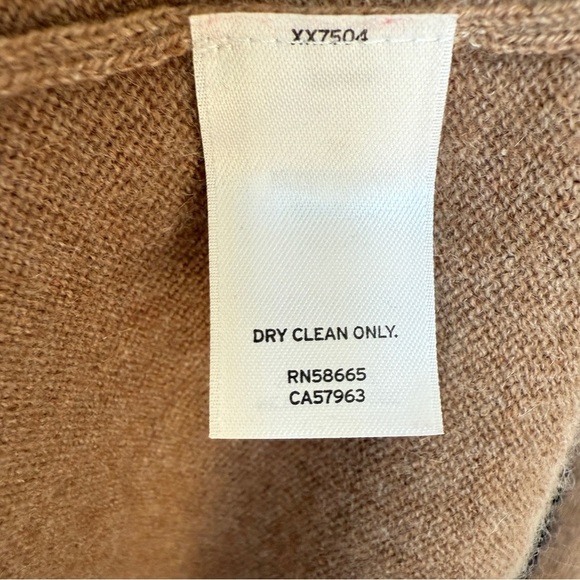 John W. Nordstrom Men's 1/4 Zip 100% Cashmere Sweater Vest Tan 2XL Luxury Soft - Picture 10 of 10